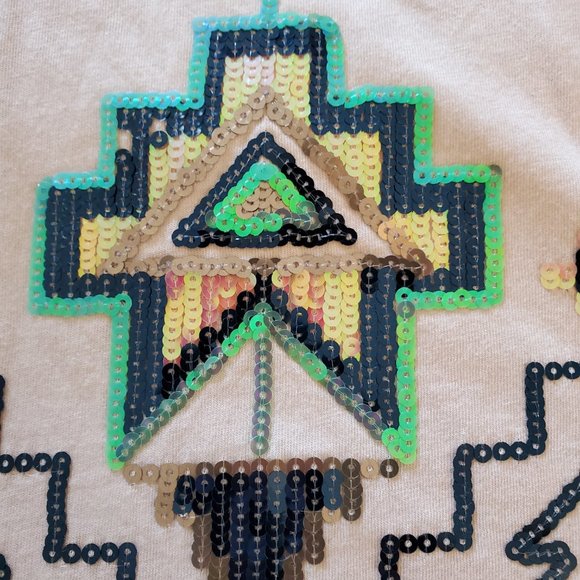 Sequined Mini Skirt by express Size S/P - Picture 2 of 3